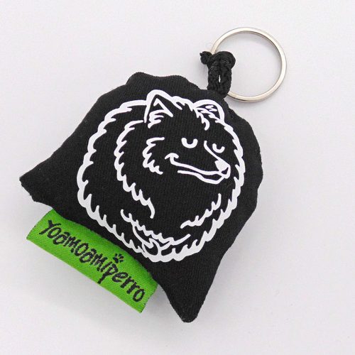 llavero negro samoyedo