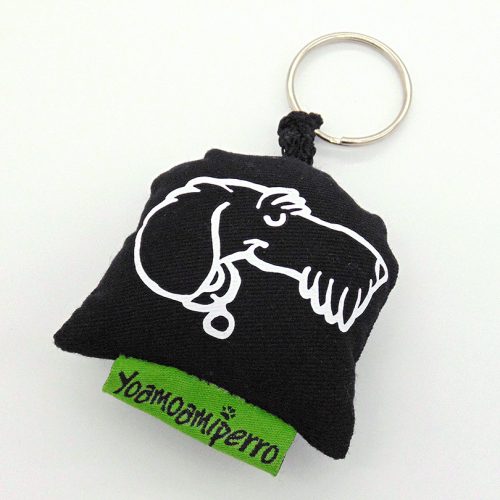 Llavero Dachshund Peludo negro