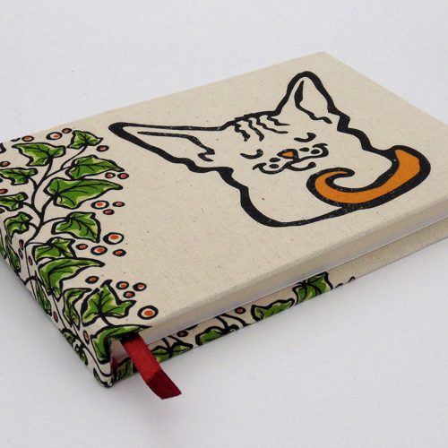 libreta artesanal gato sphynx