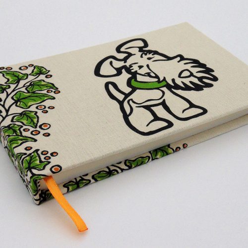 libreta artesanal fox terrier wire