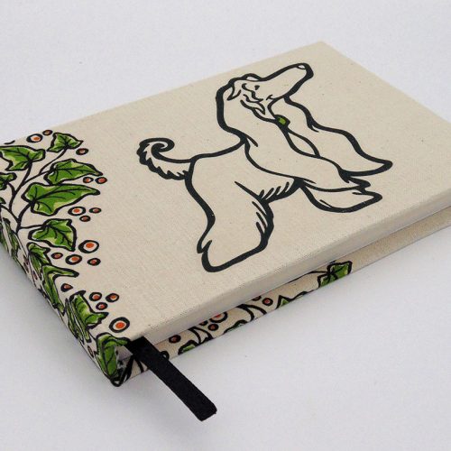 libreta artesanal lebrel afgano