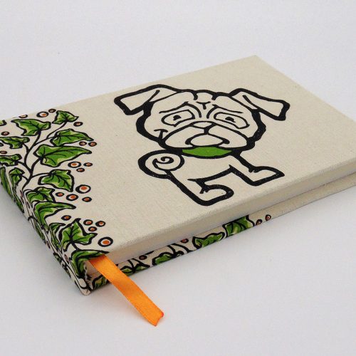 libreta artesanal pug