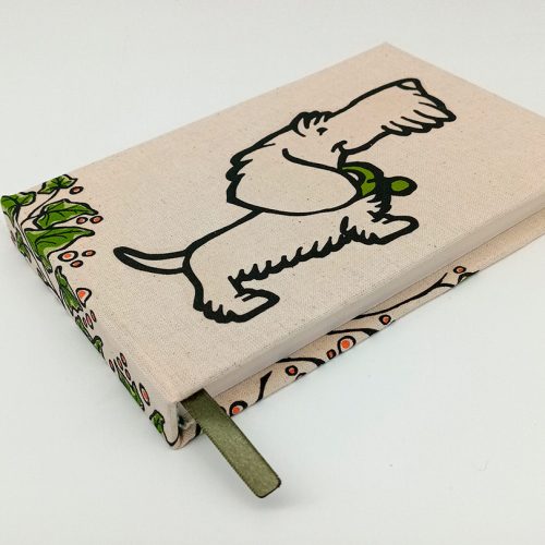 libreta artesanal dachshund peludo