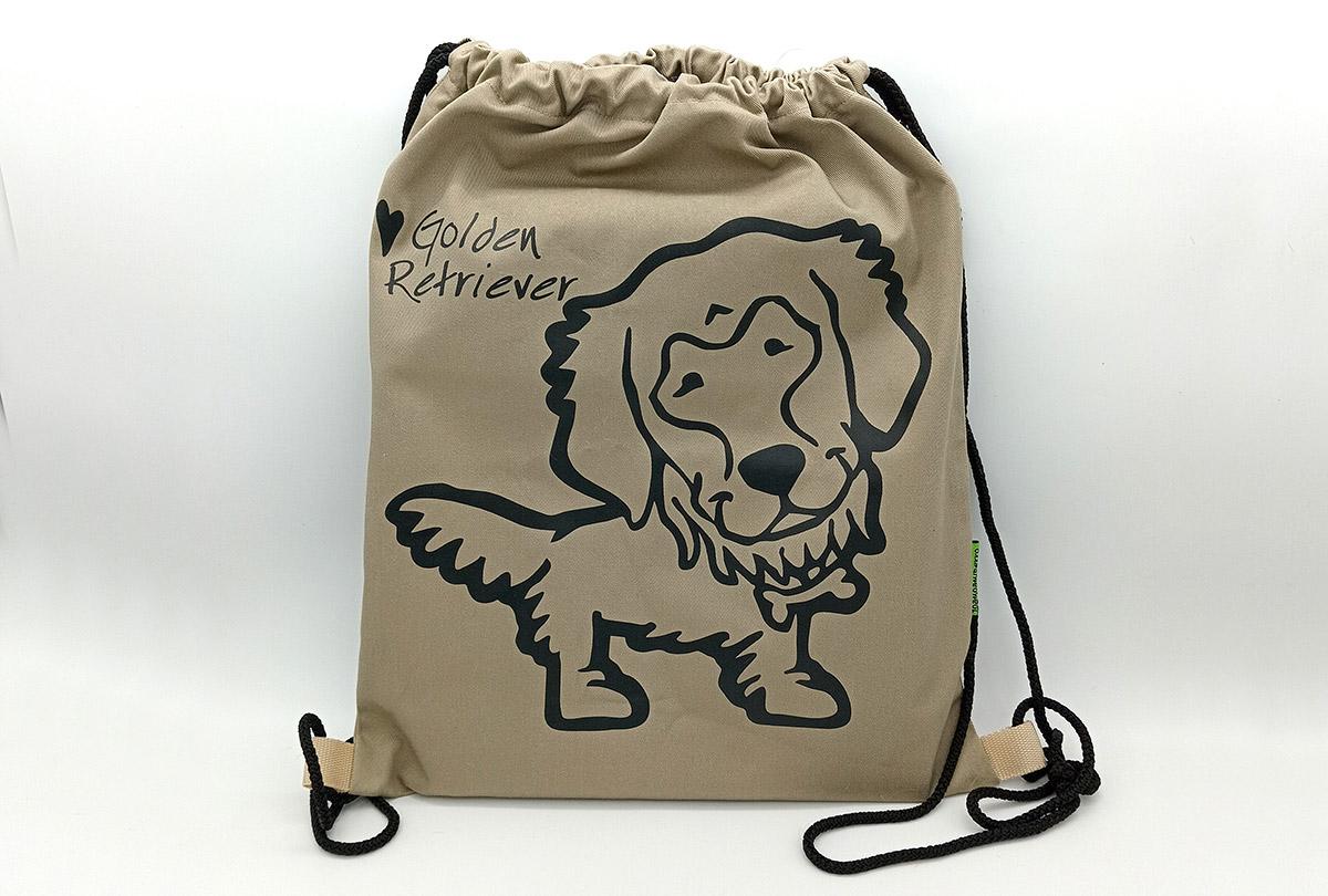 Morral Mochila Gris Golden Retriever
